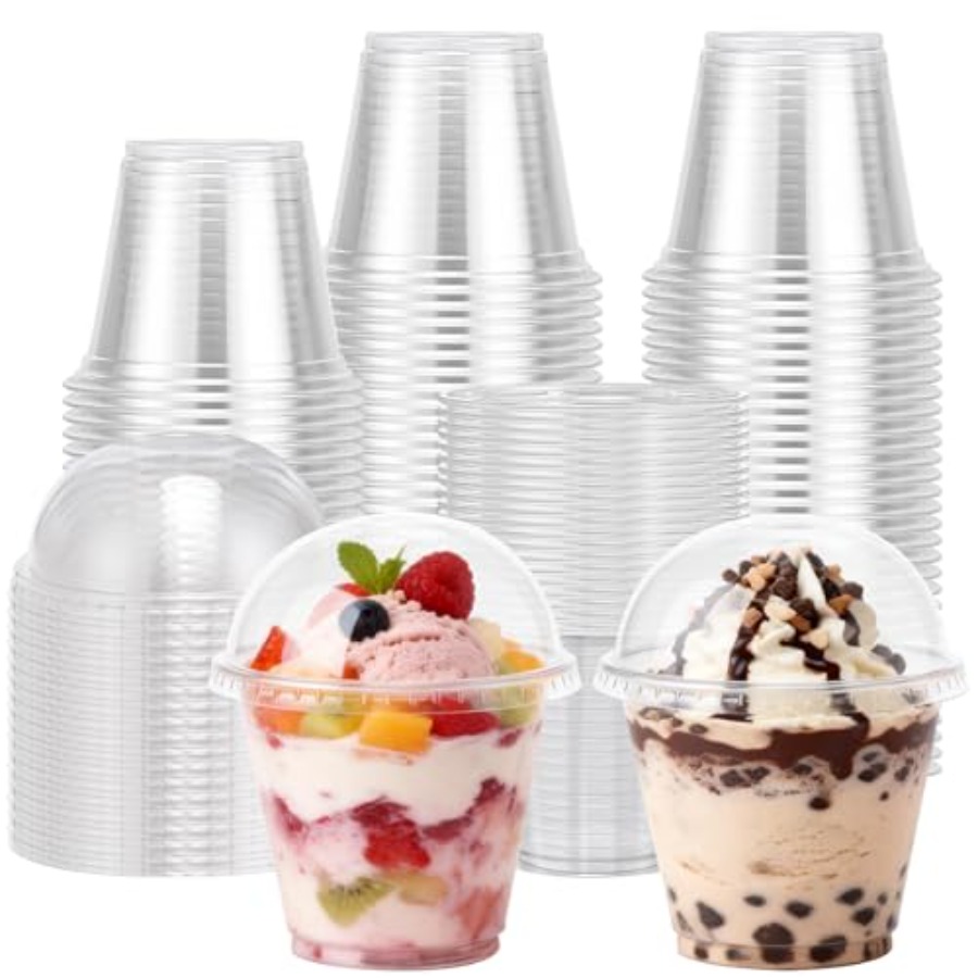 200 Pack 9 oz Clear Plastic Cu - огляд і ціна Plastic Dome Clear