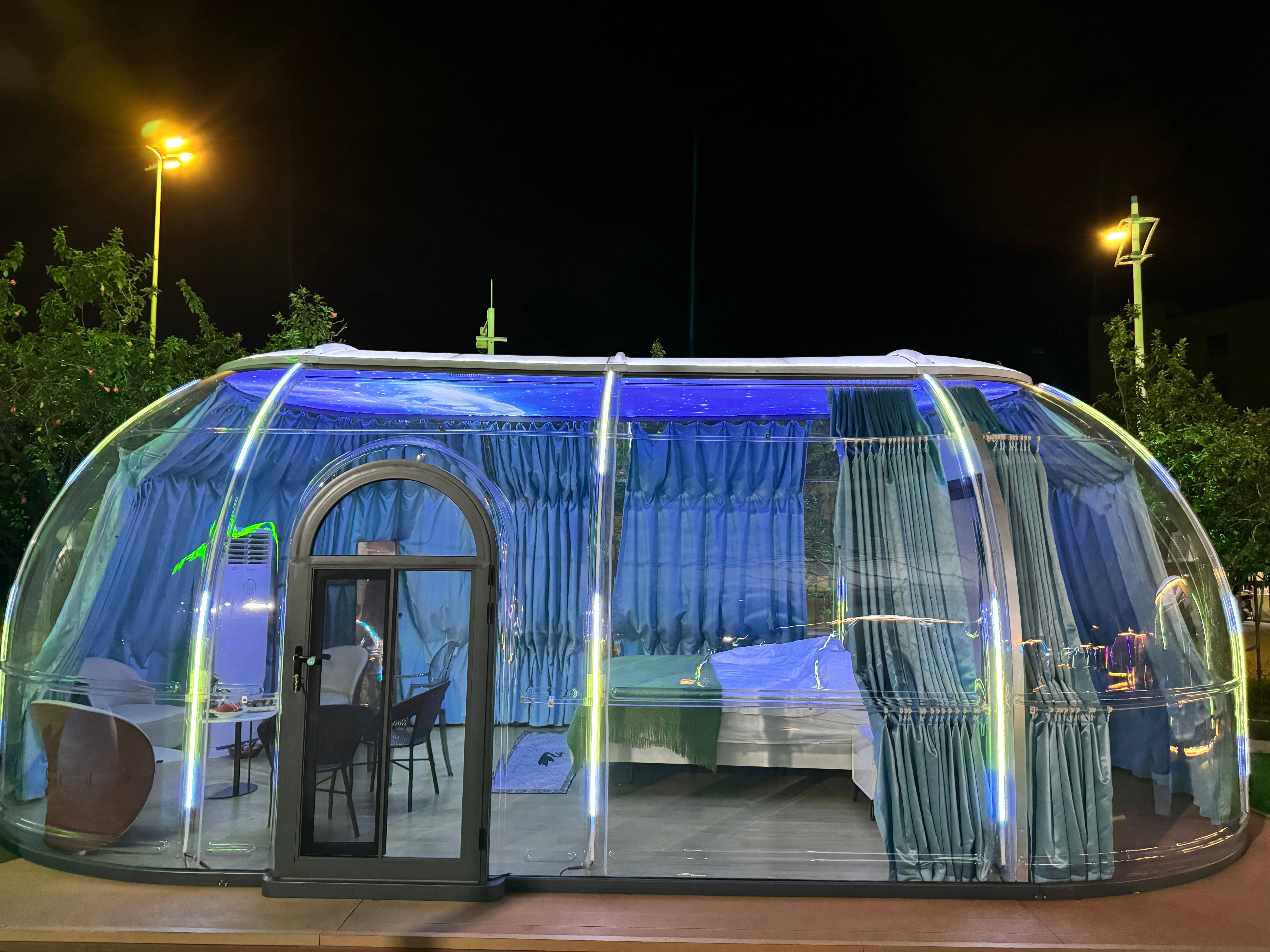 7.8-Meter Transparent Starry P - огляд і ціна Plastic Dome Clear