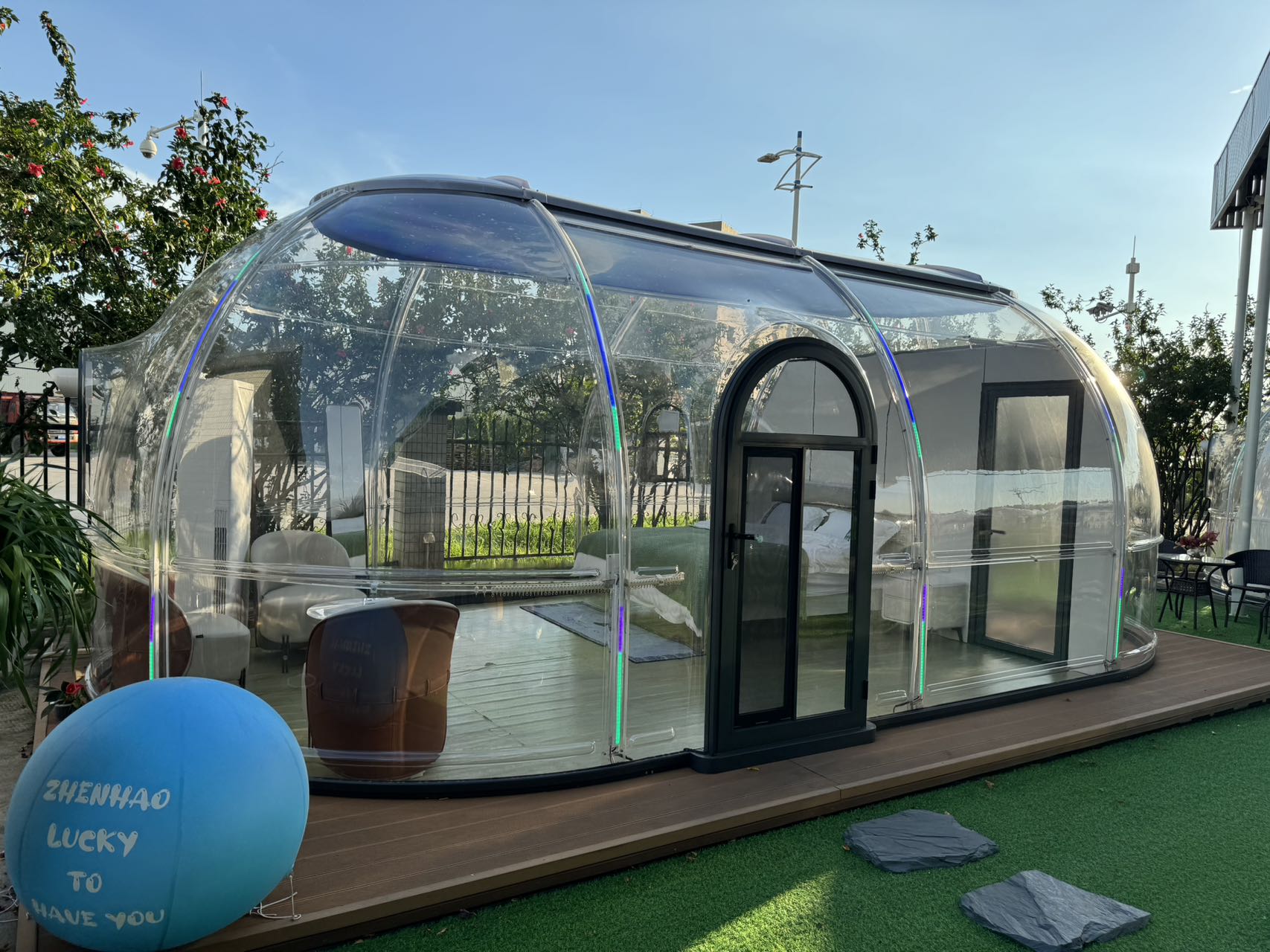 7.8-Meter Transparent Starry P - огляд і ціна Plastic Dome Clear