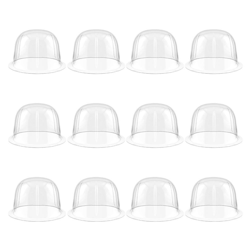 12Pcs Clear Plastic Dome Hat R - огляд і ціна Plastic Dome Clear