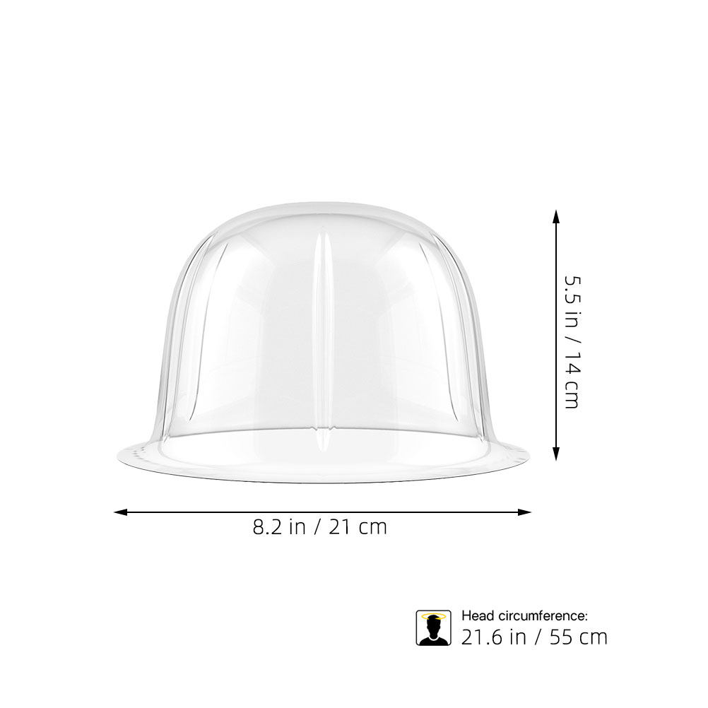 12Pcs Clear Plastic Dome Hat R - огляд і ціна Plastic Dome Clear