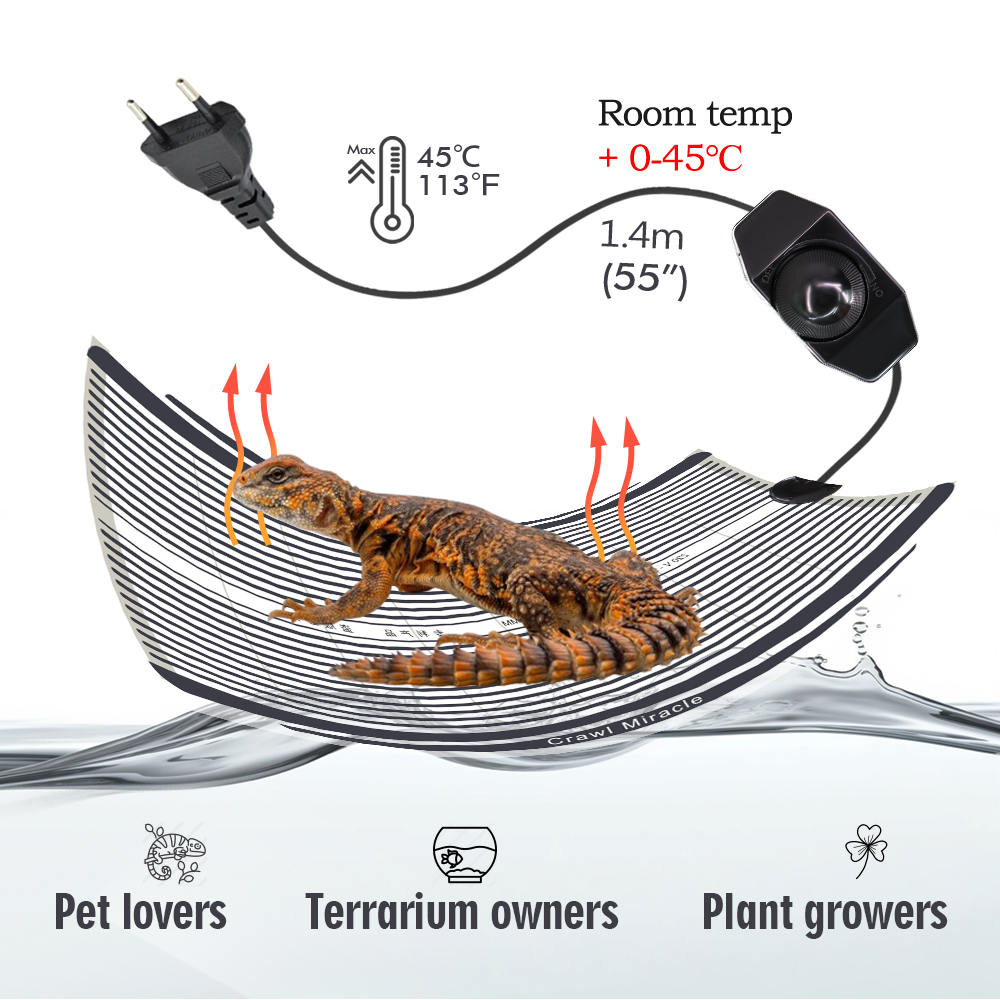 5W 15W 25W 35W Graphene Reptil - огляд і ціна Heat Mat Seedling