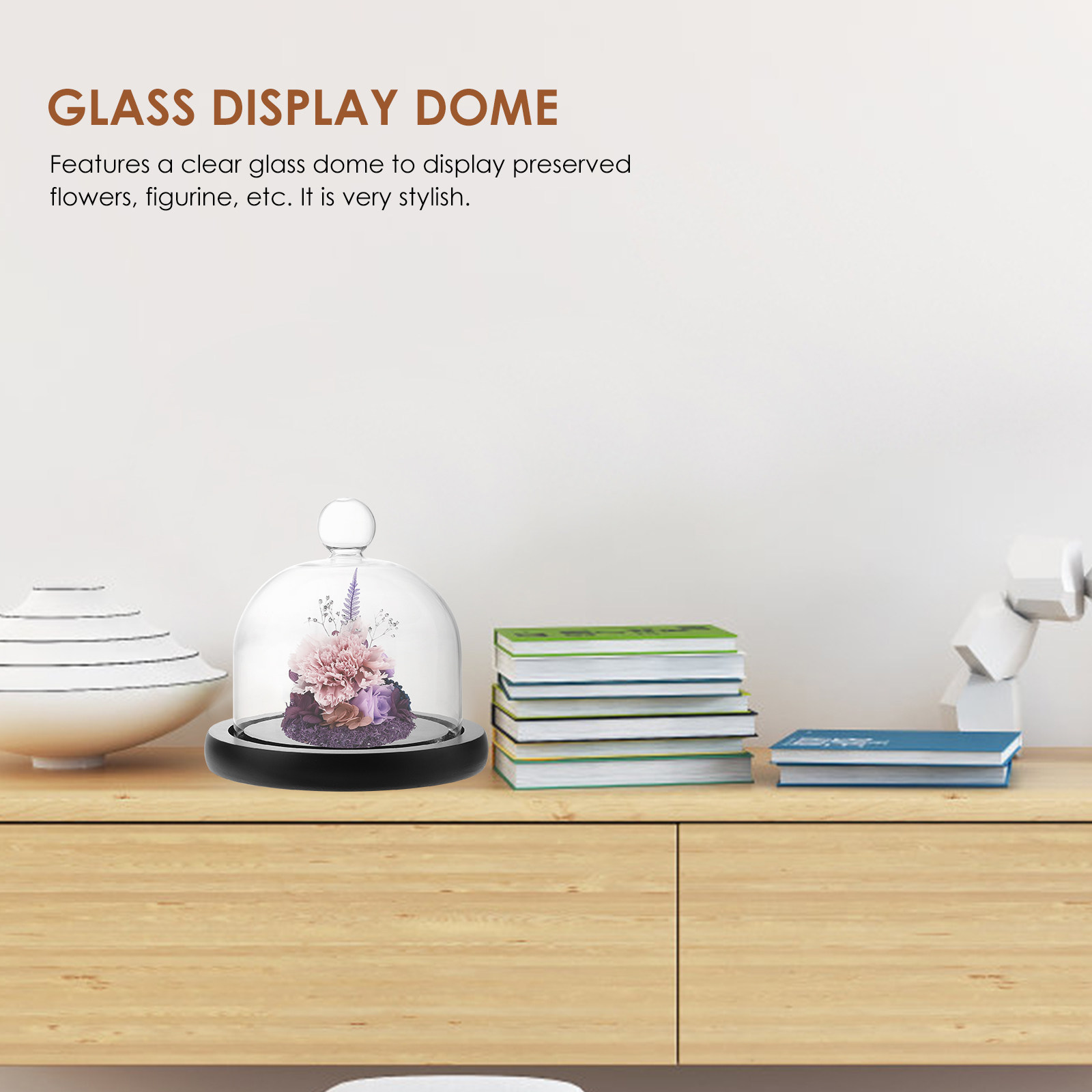 Glass Display Dome Clear Cover - огляд і ціна Plastic Dome Clear