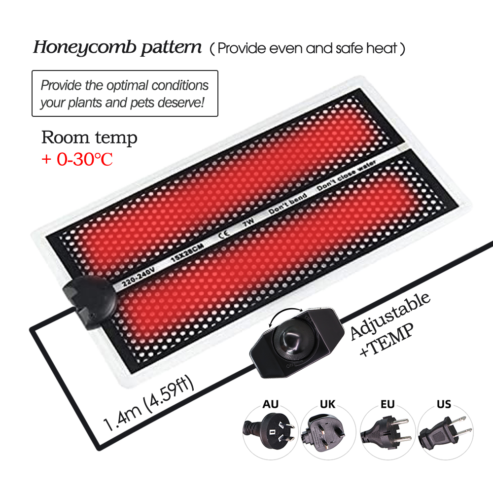 5/7/14/20W Seedlings Heating P - огляд і ціна Heat Mat Seedling