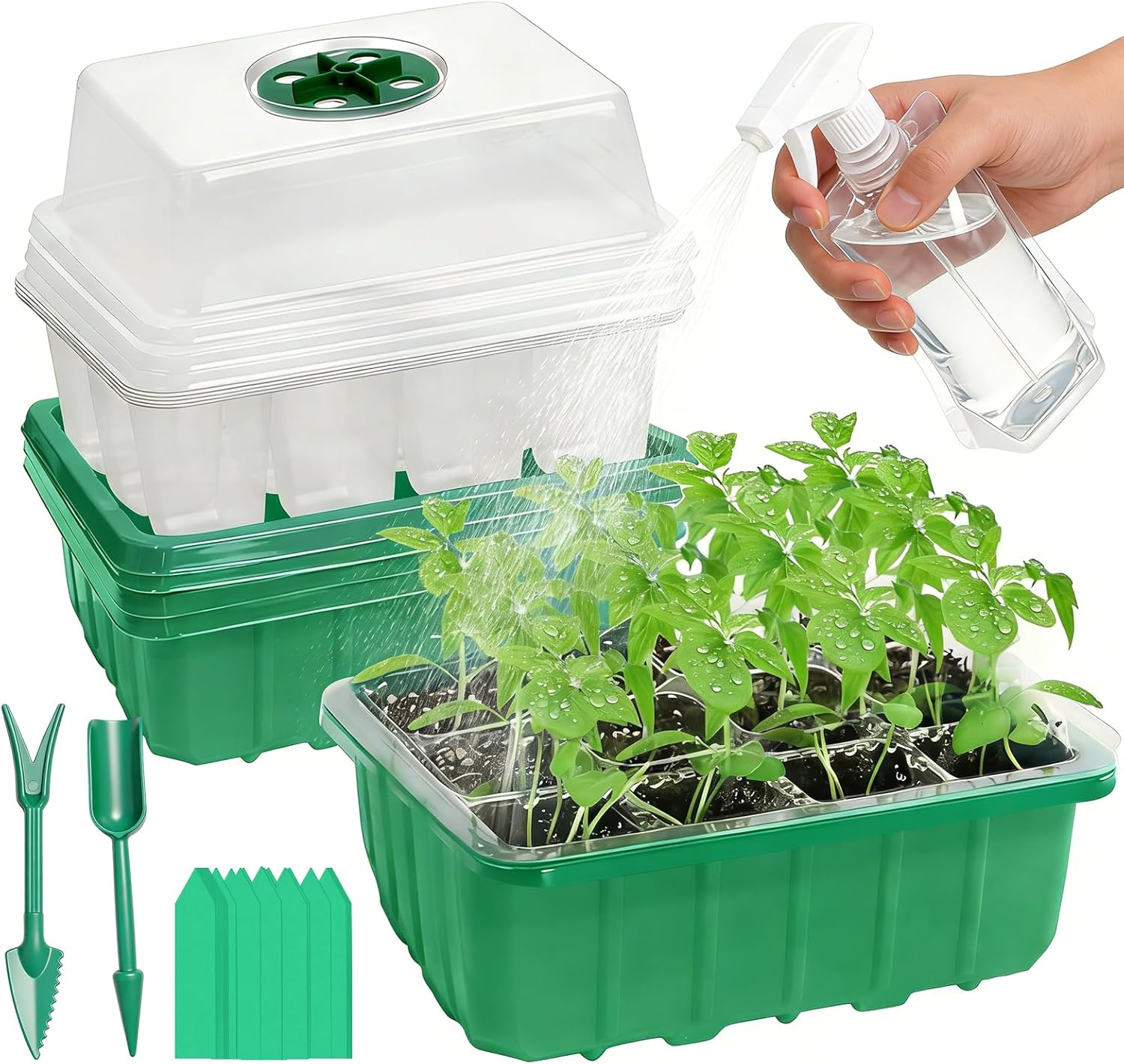5-Pack Seed Starter Tray Kit w - огляд і ціна Humidity Dome Kit