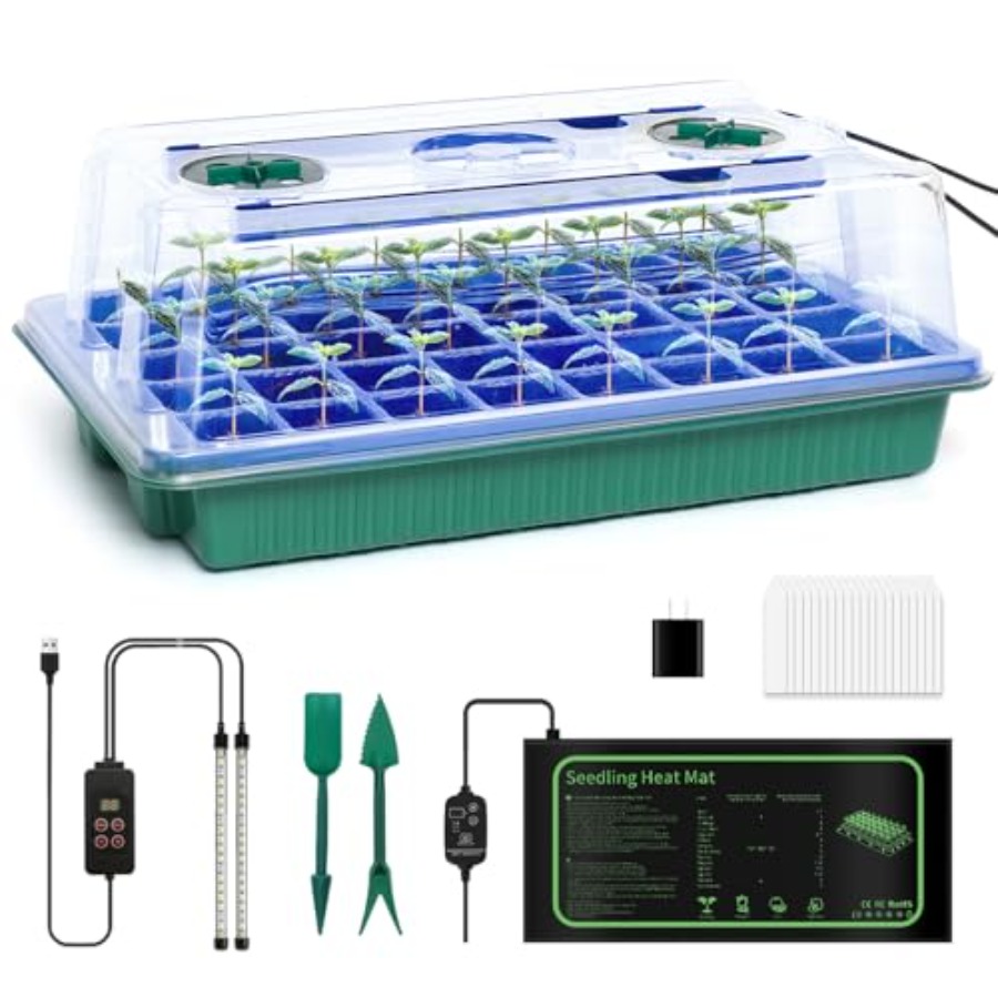 Seed Starter Kit with Grow Lig - огляд і ціна Humidity Dome Kit