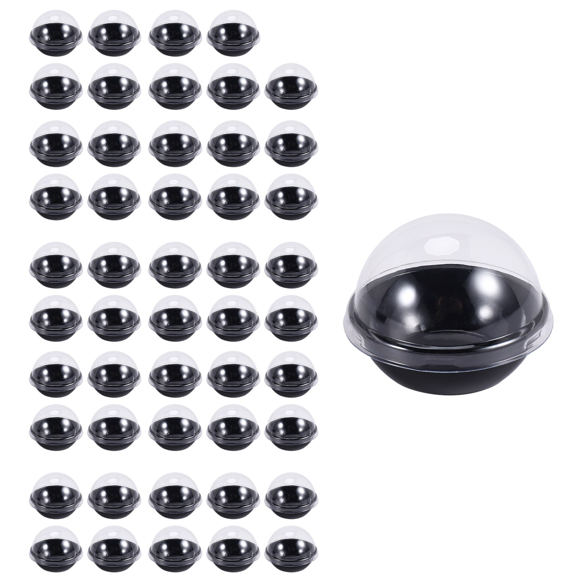50 Pack Clear Plastic Mini Cup - огляд і ціна Plastic Dome Clear