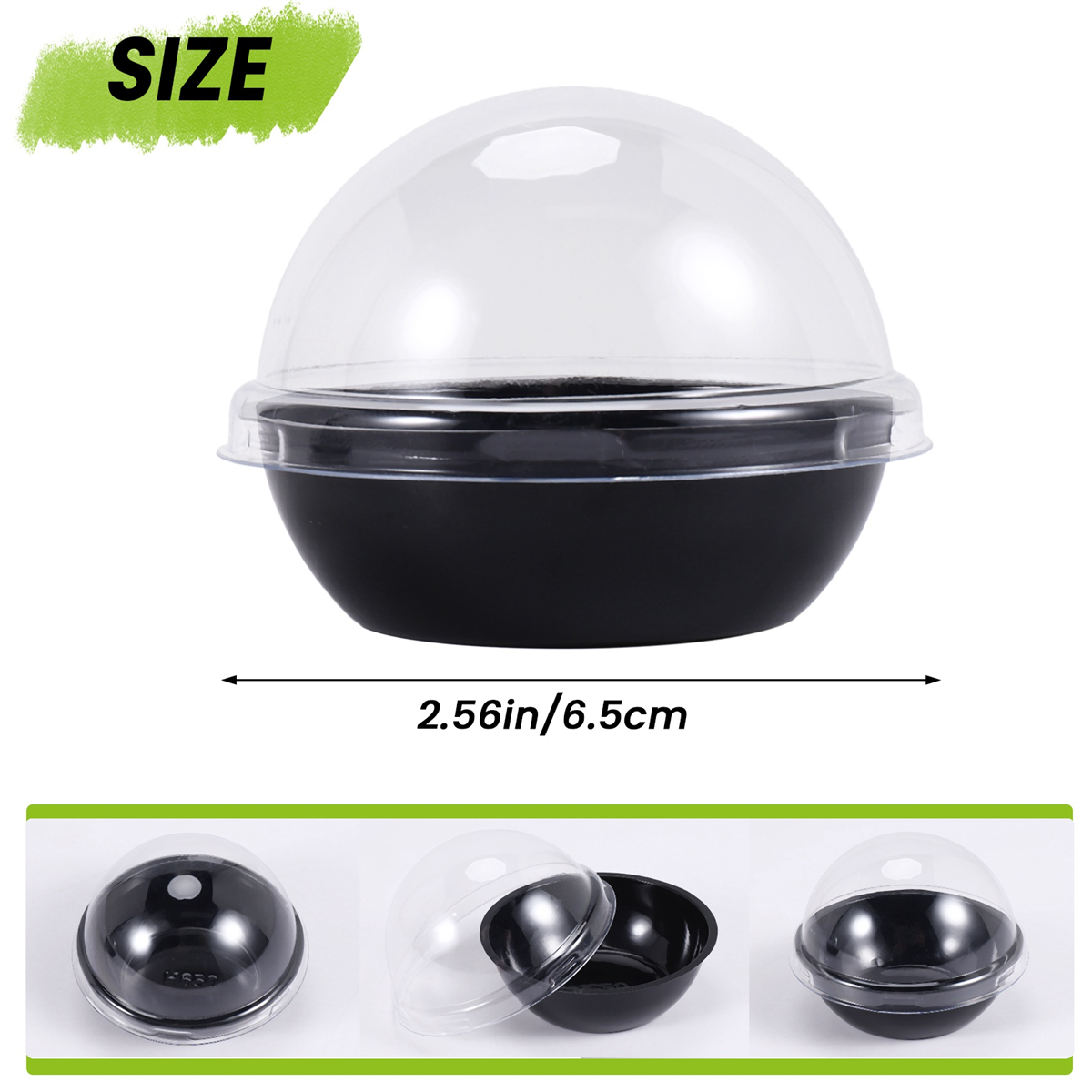 50 Pack Clear Plastic Mini Cup - огляд і ціна Plastic Dome Clear