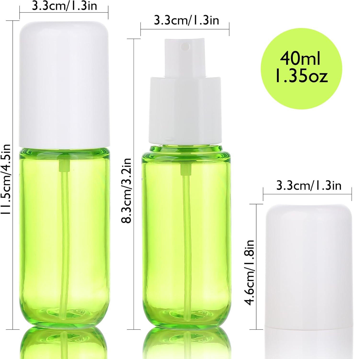 4-Pack 1.35oz Fine Mist Travel - огляд і ціна Misting Bottle Fine