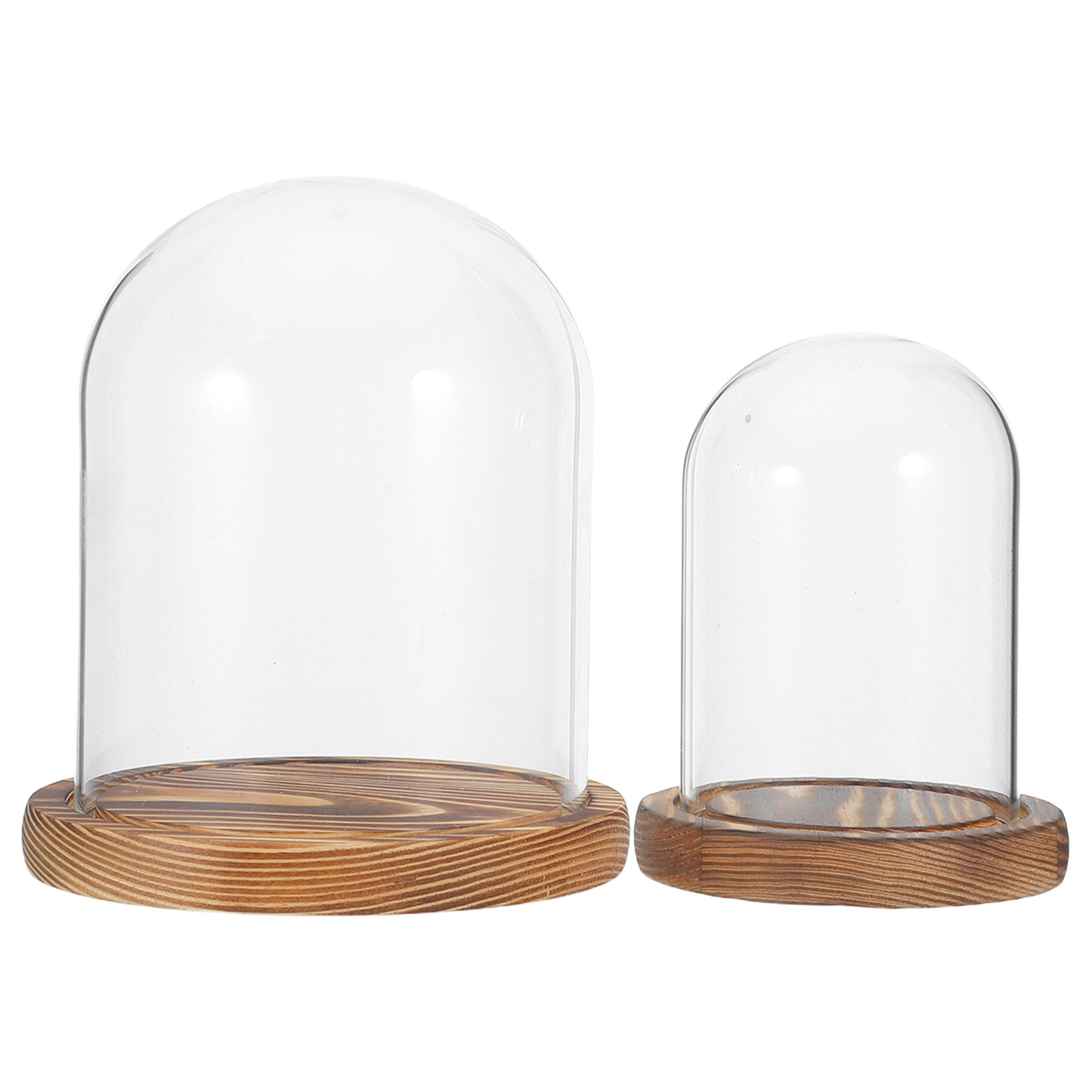 2Sets Clear Glass Display Dome - огляд і ціна Plastic Dome Clear