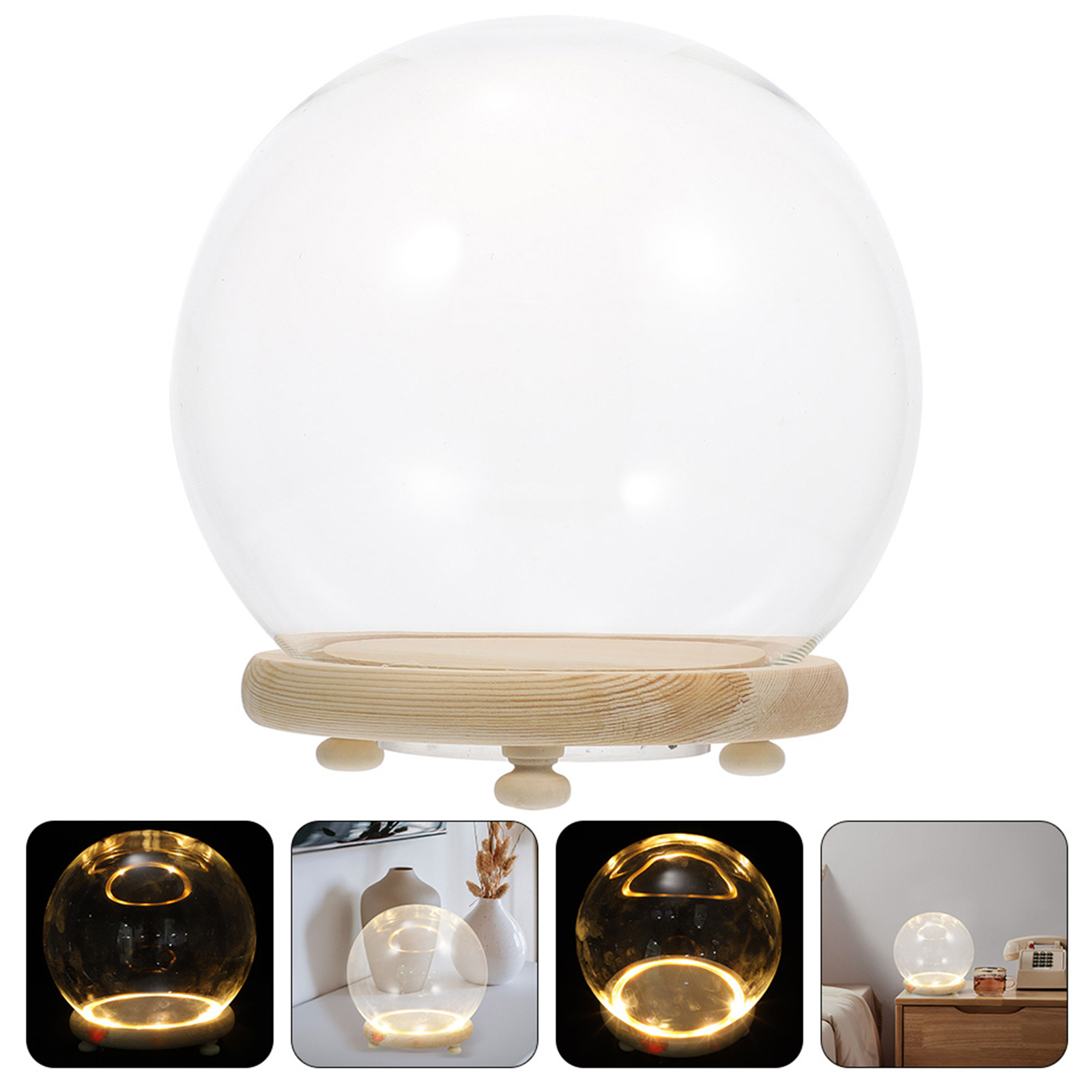 Eternal Flower Glass Cover Cle - огляд і ціна Plastic Dome Clear