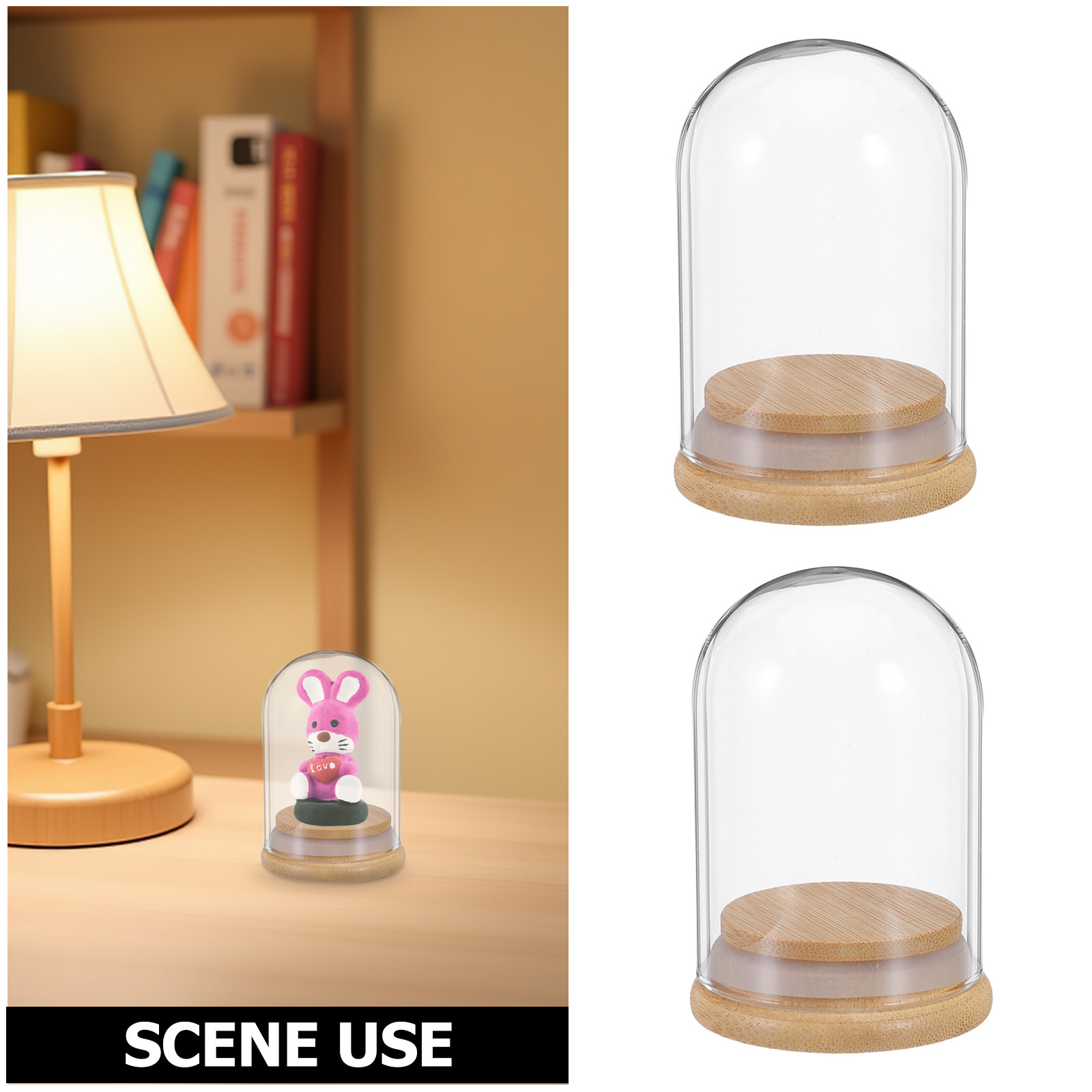 6Pcs Clear Glass Cloche Dome D - огляд і ціна Plastic Dome Clear