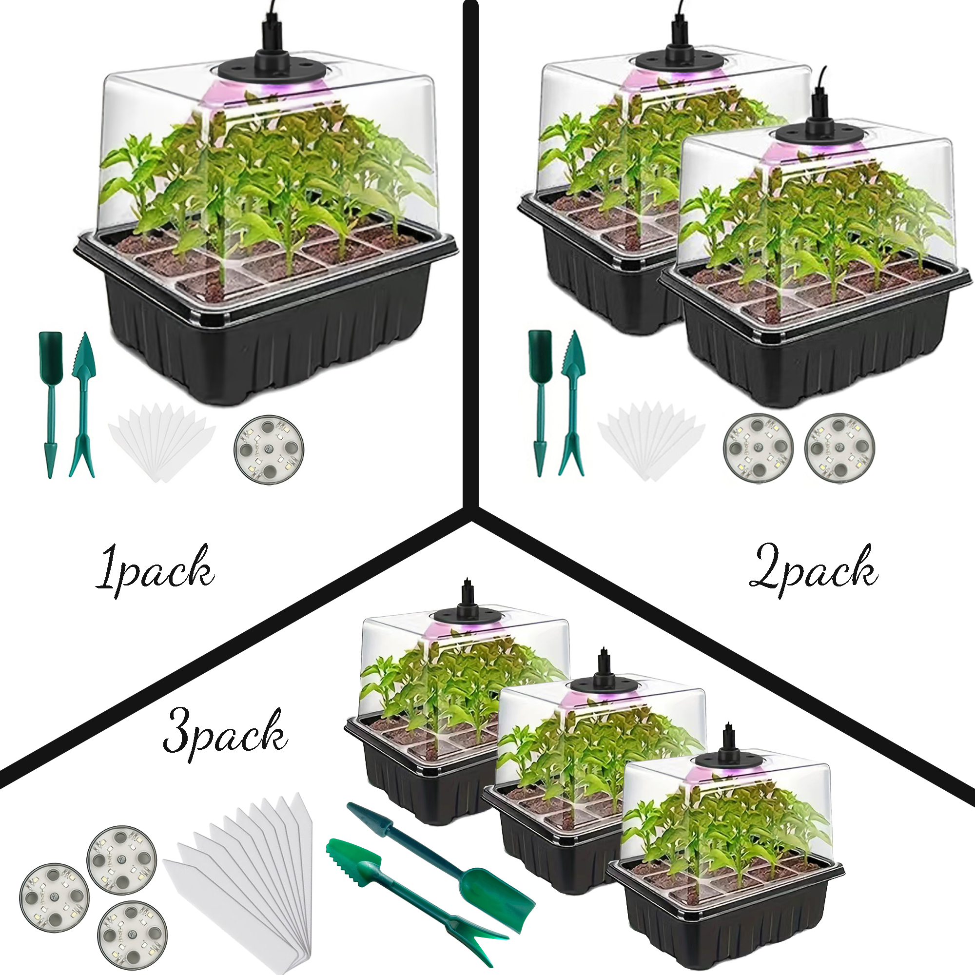 Seedling Starter Kit 1/2/3 Set - огляд і ціна Humidity Dome Kit
