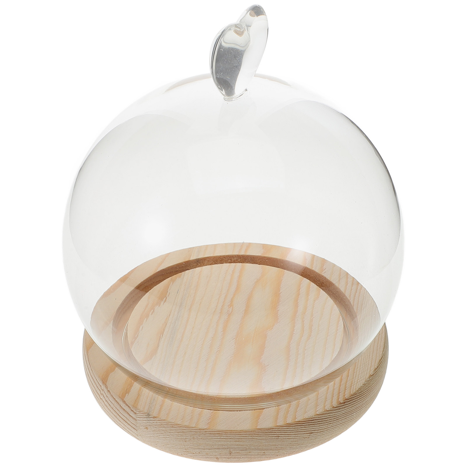 1Set Glass Dome Cloche Heart S - огляд і ціна Plastic Dome Clear