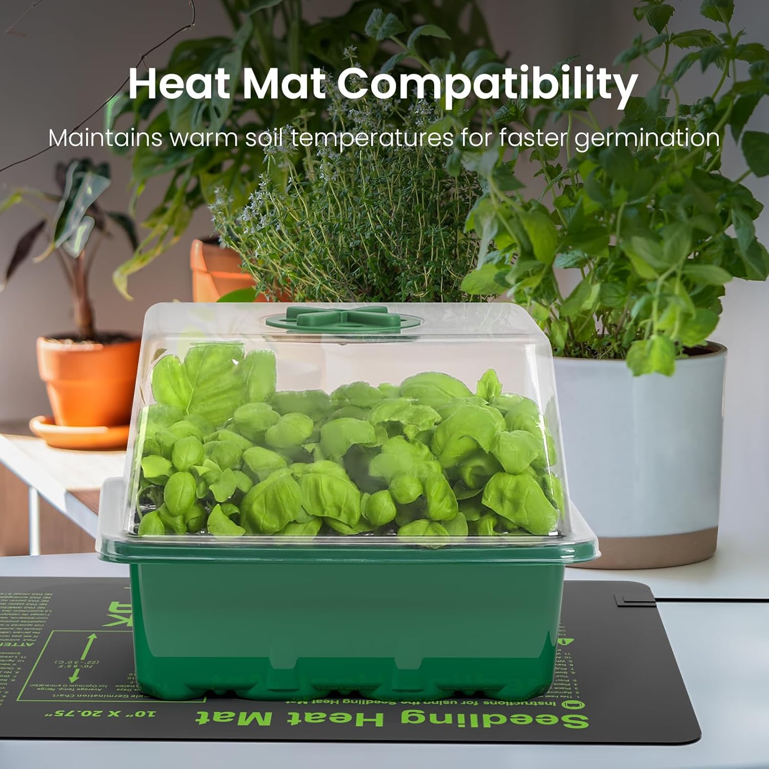 Seed Starter Kit with Grow Lig - огляд і ціна Humidity Dome Kit