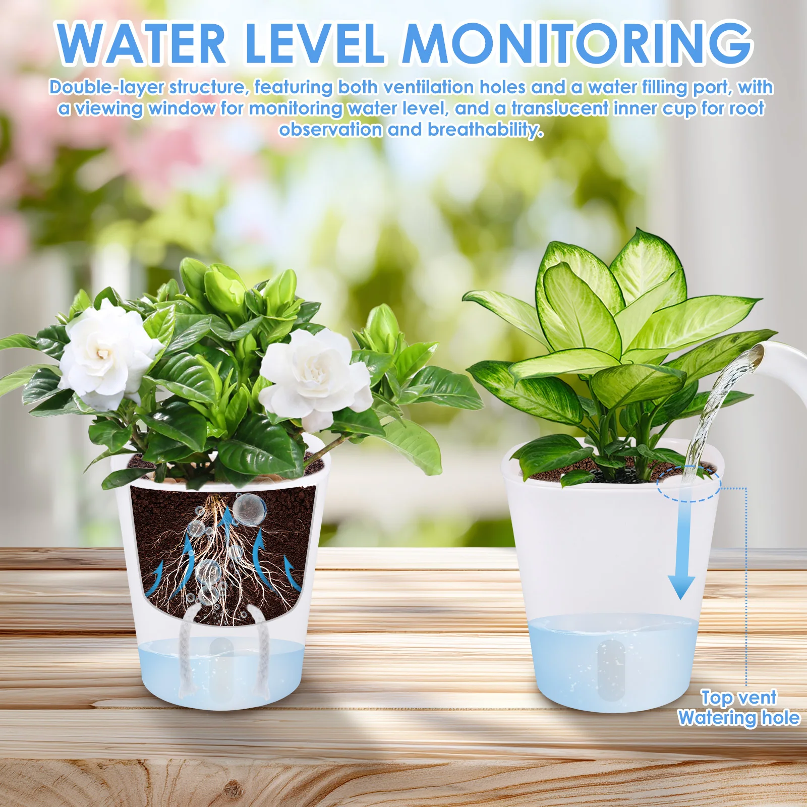 10 Pcs Self Watering Planter L - огляд і ціна Self Watering Insert